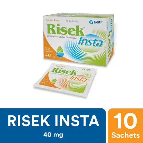 Risek Insta Sugar Free Sachets 40mg